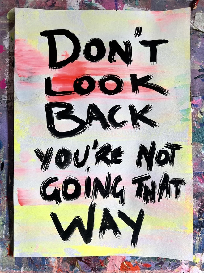 Don’t Look Back 1/1 Paper Art