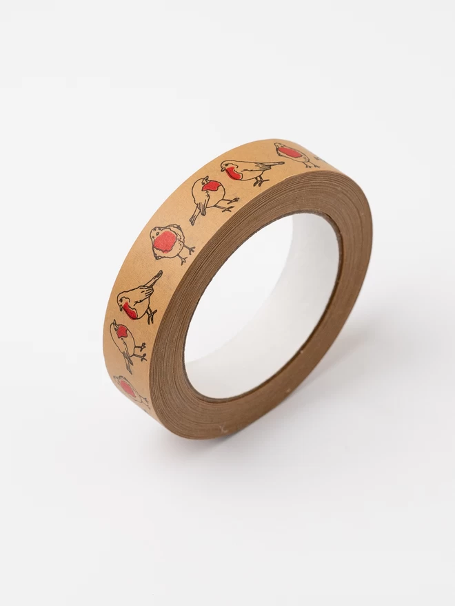 Christmas Robin Kraft Paper Tape