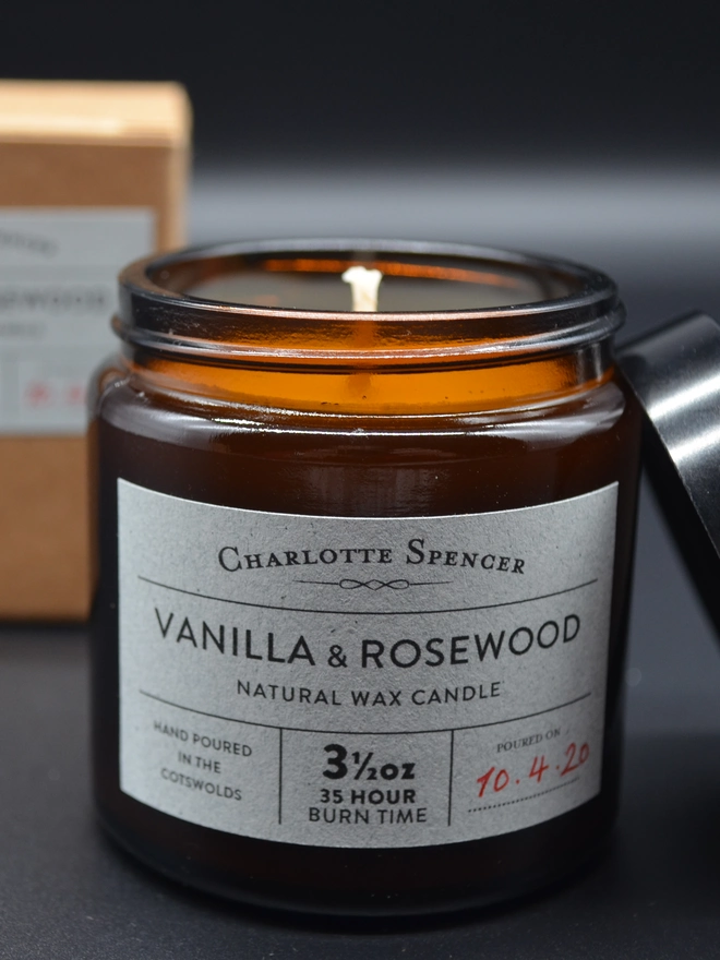 Vanilla & Rosewood Candle