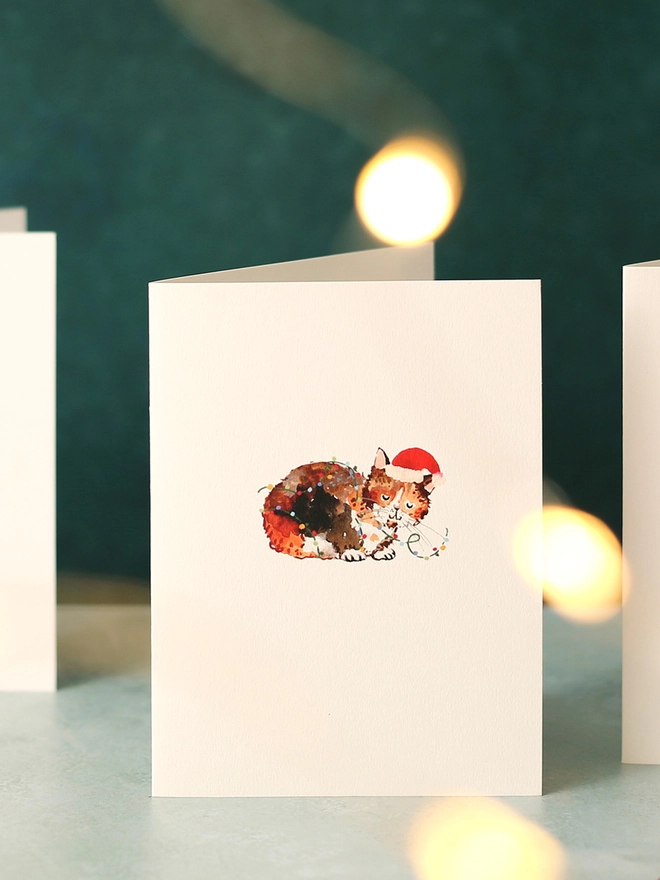 Christmas Cat Mini Christmas Card