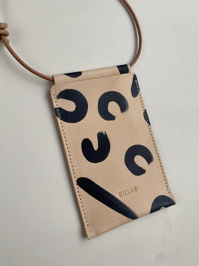 Leopard print phone bag