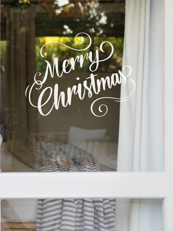 Merry christmas window sticker