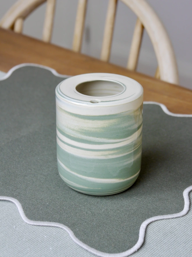 Ceramic take-out coffee cup
