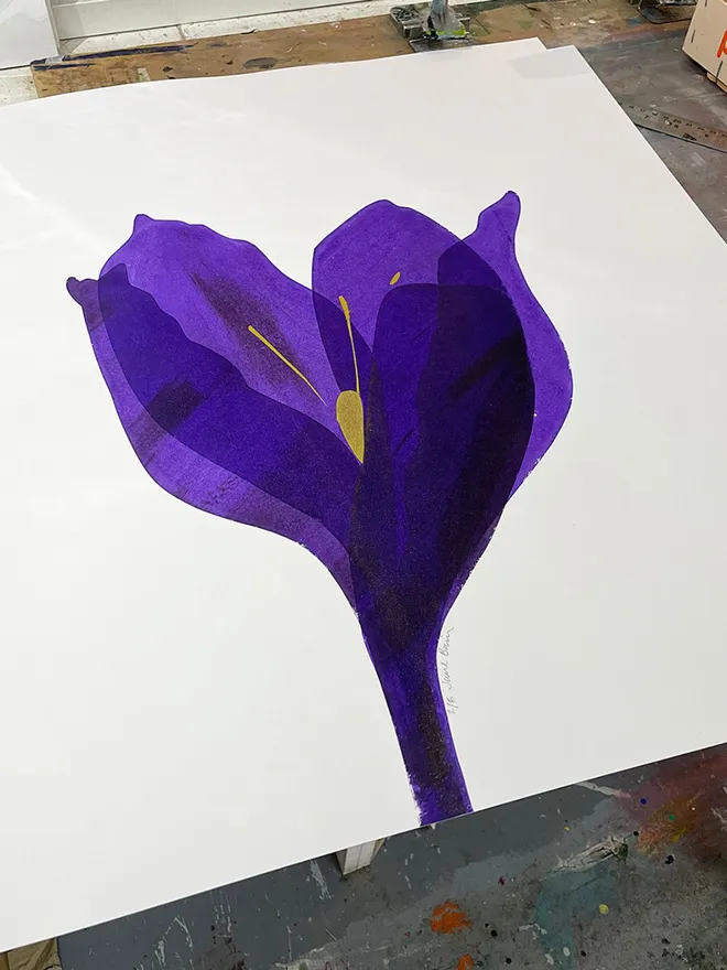 Crocus Screenprint