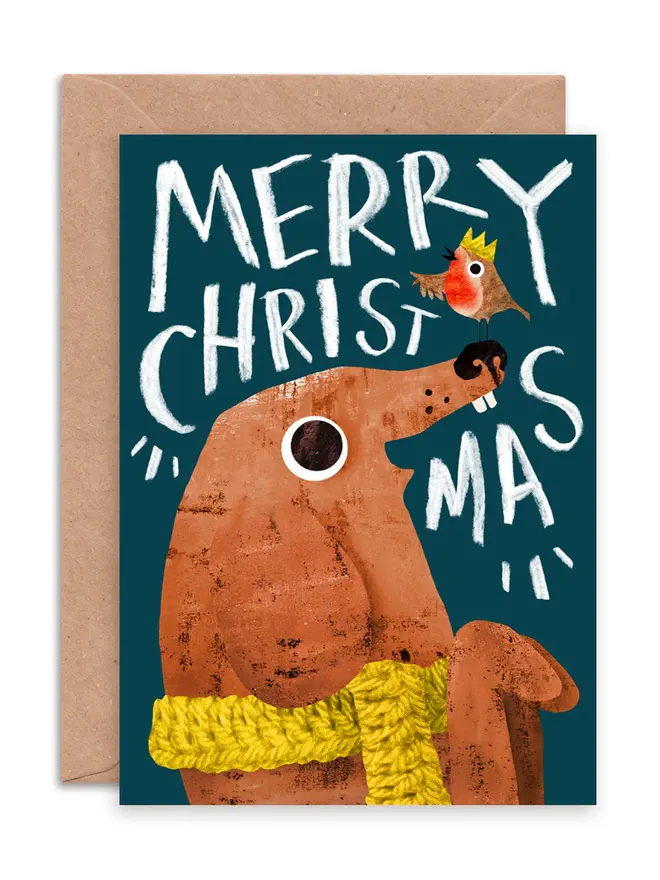 christmas animals card pack