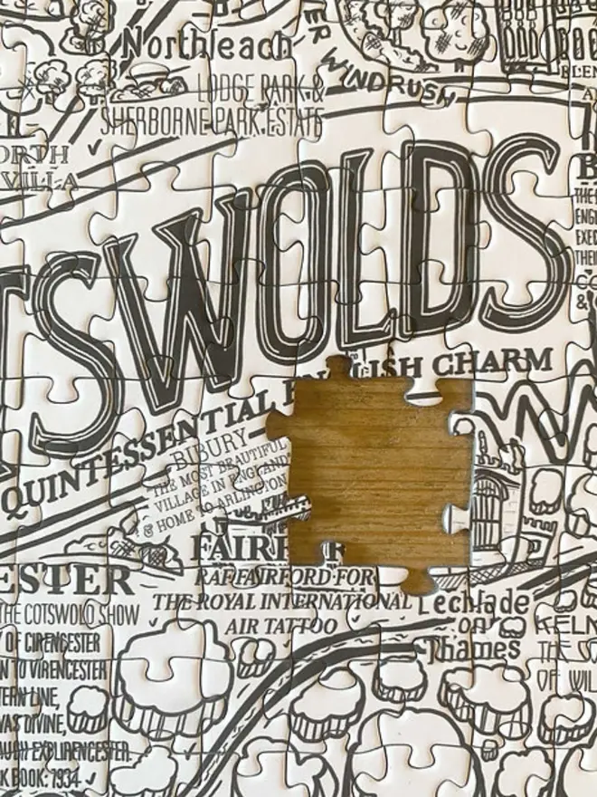 Cotswolds Jigsaw Puzzle - 1000 Pieces Zoom 3