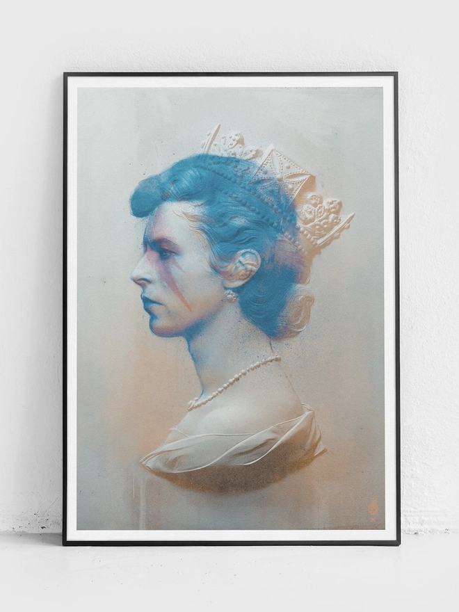 'Queen B' David Bowie Art Print