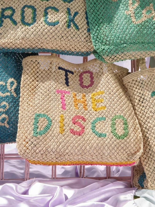 To The Disco Jute Tote Bag