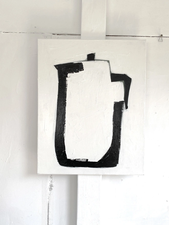 Coffee Pot on White by Samantha Barnes Artist