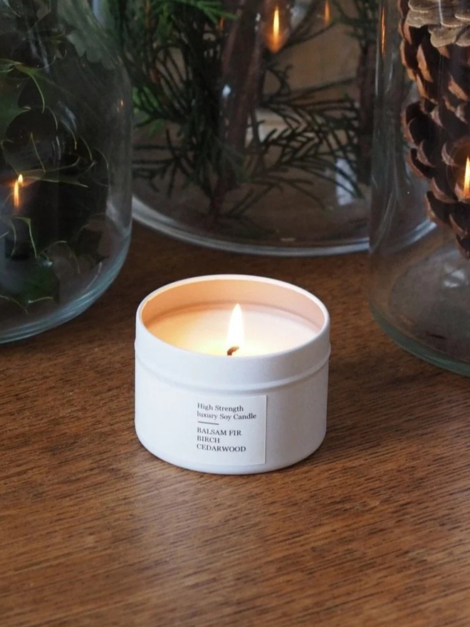 Alpine Christmas candle