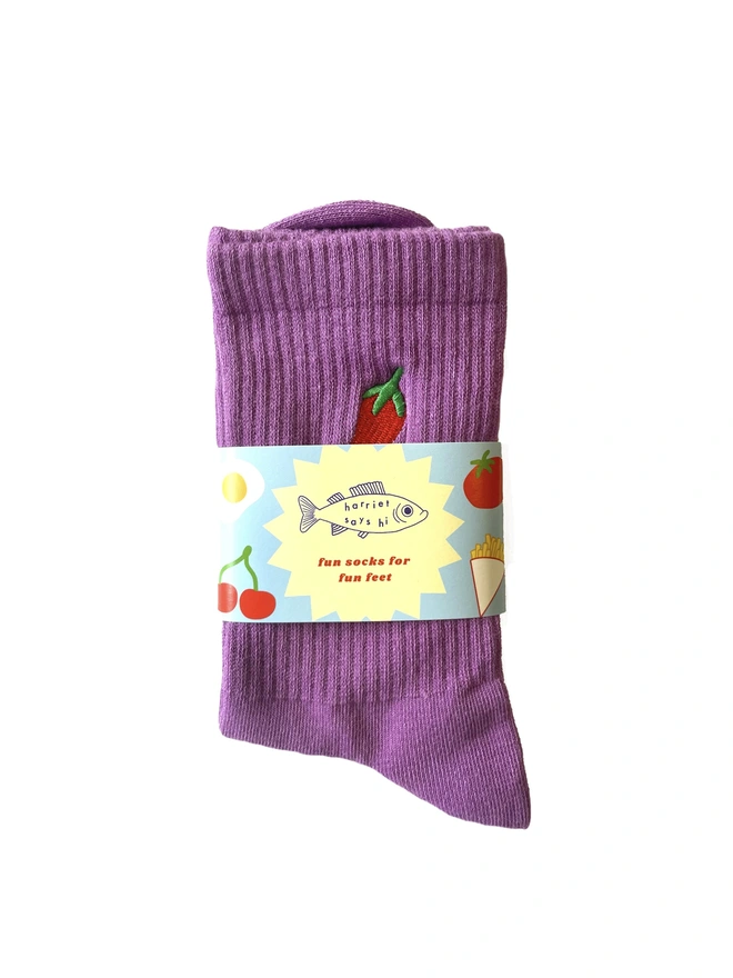 Food Themed Socks (Multiple Colours)