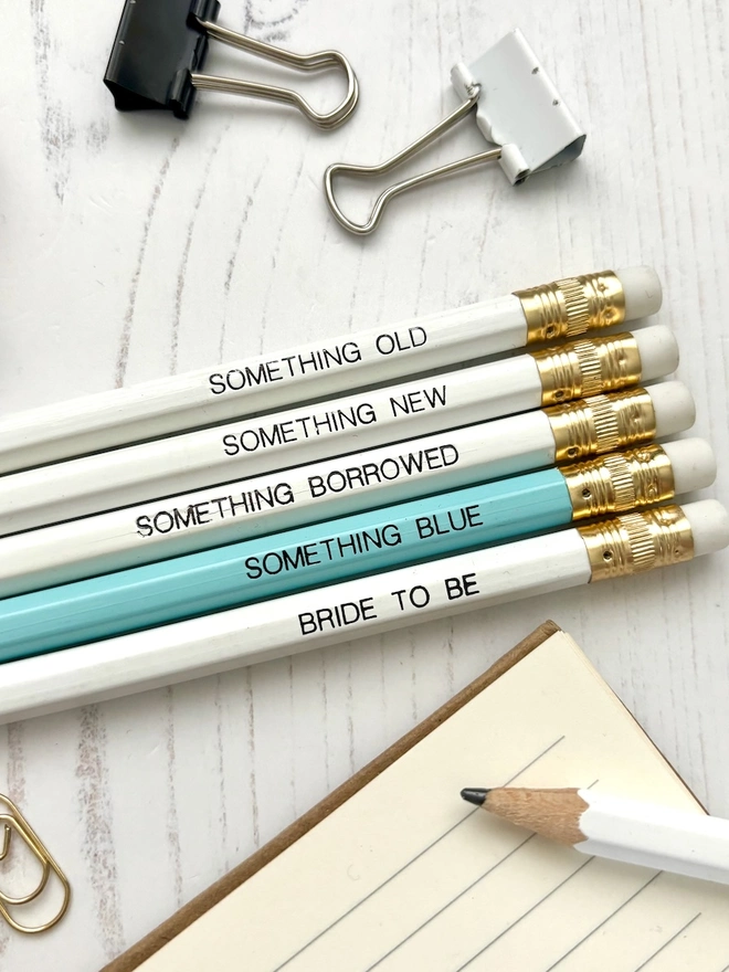 Wedding Pencils (Set of 5)