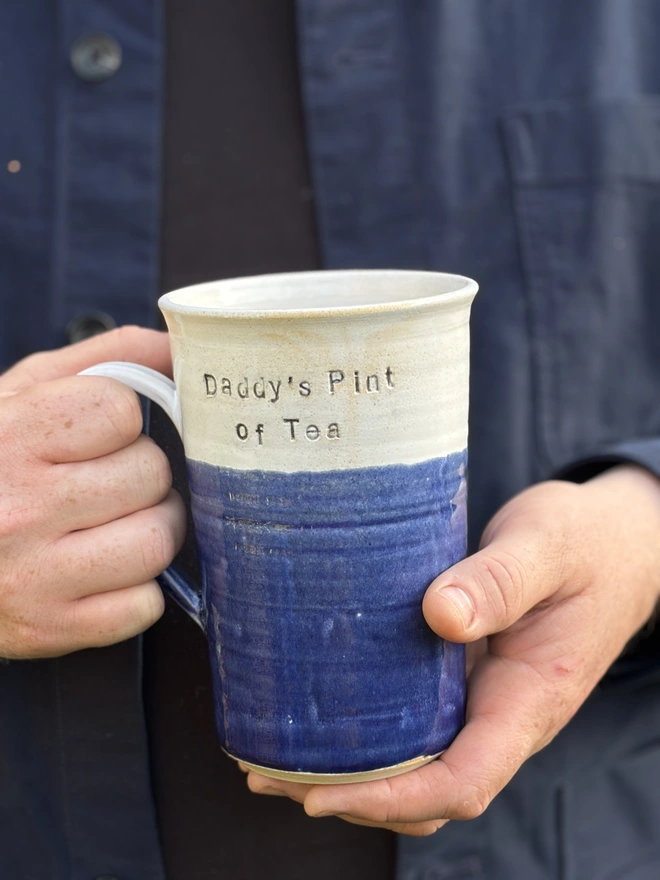 Personalised ceramic pint mug