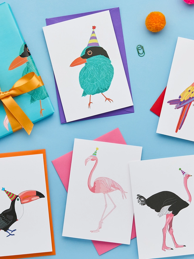 Birthday Birds Card Collection from You've Got Pen On Your Face