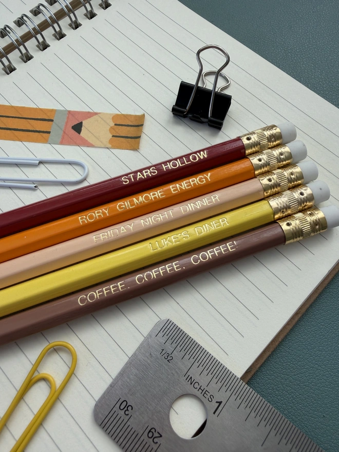 Gilmore Girls 5 HB Pencil Set