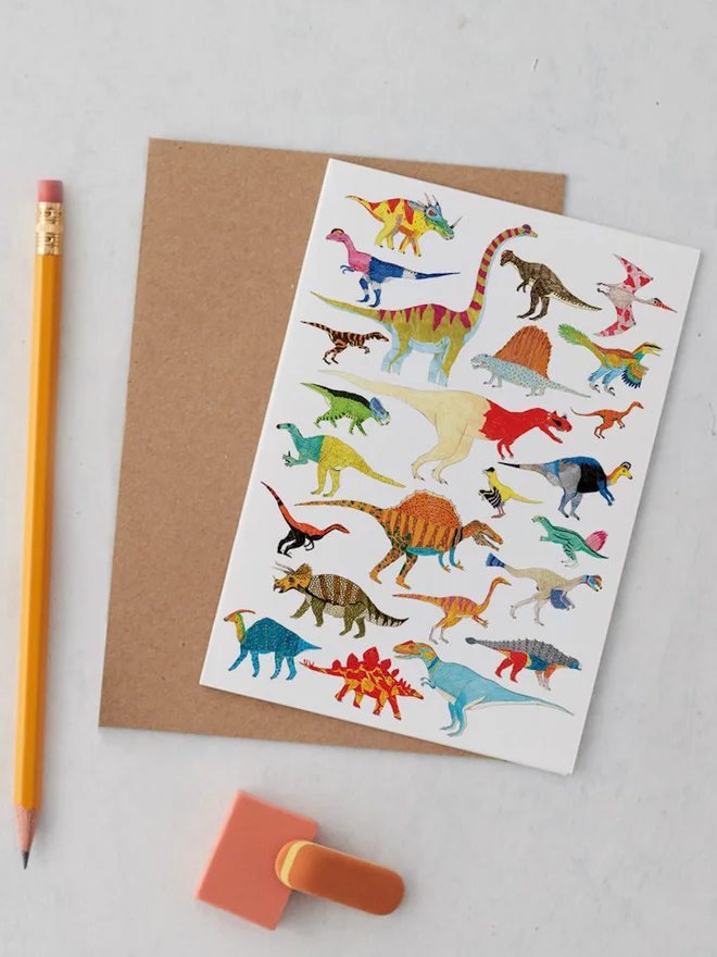 Dinosaurs Greeting Card