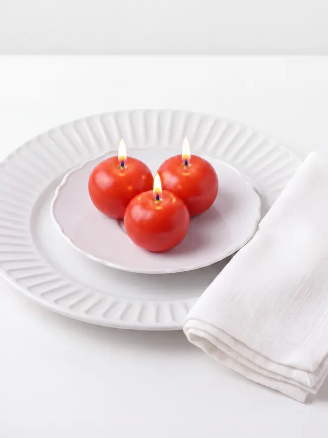 Mini Globe Tomato Candles