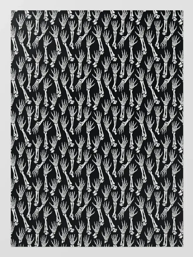 Skeleton Wrapping Paper 