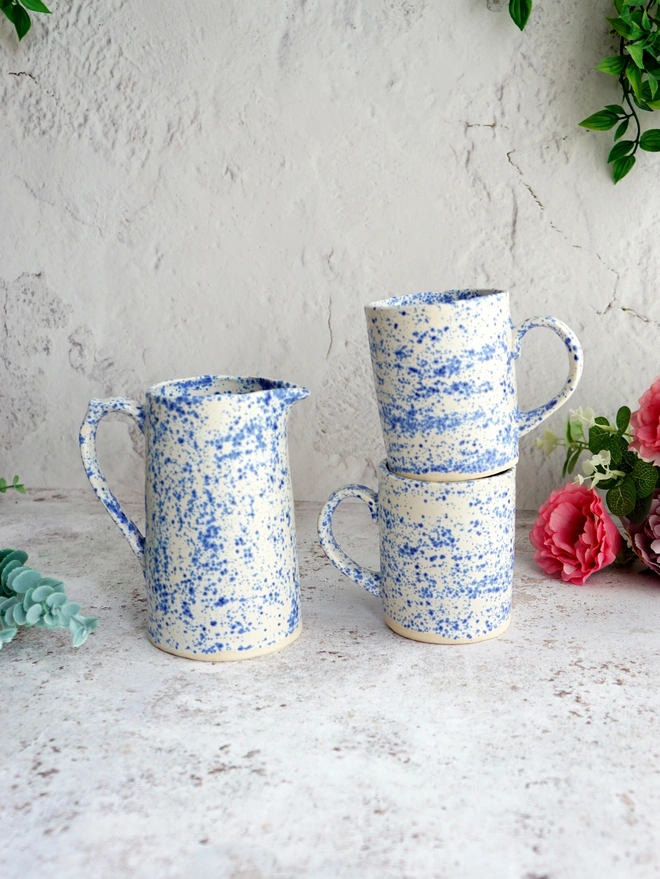 ceramic gifts for her, gifts for mum, gifts for sister, gifts for friend, gifts for girlfriend, gift for dad, ceramic gift for dad, gift for husband, gift for son, gift for teens, gifts for teenagers, gift for home, homeware gift, large mug, ceramic mug, pottery mug, blue mug, 