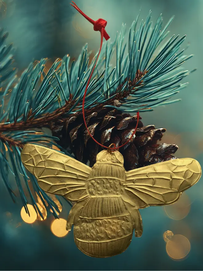 bee metal embossed foil decoration 