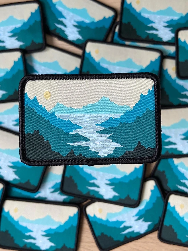 Misty Mountains Iron on patch