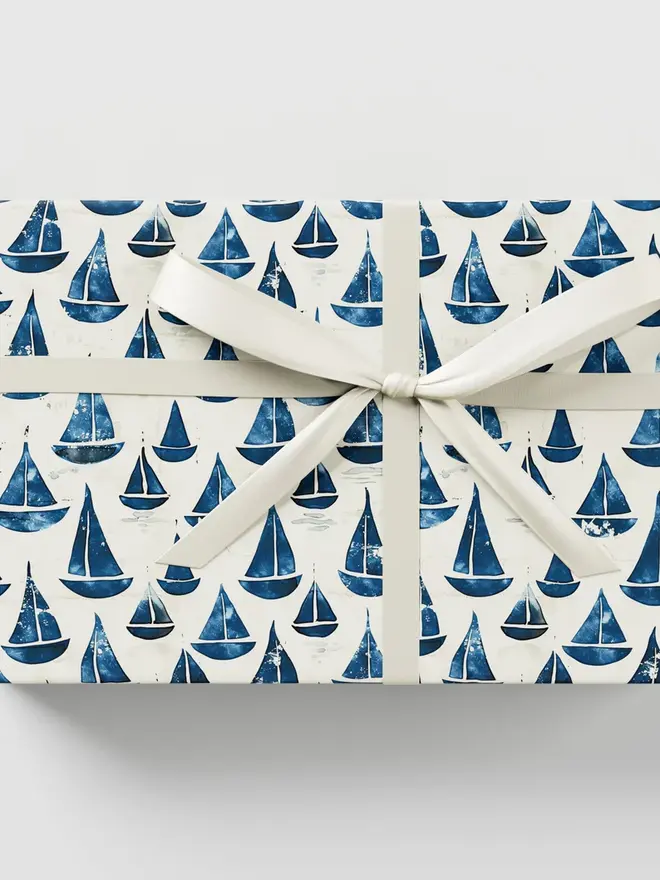 Sailing Boat Wrapping Paper 