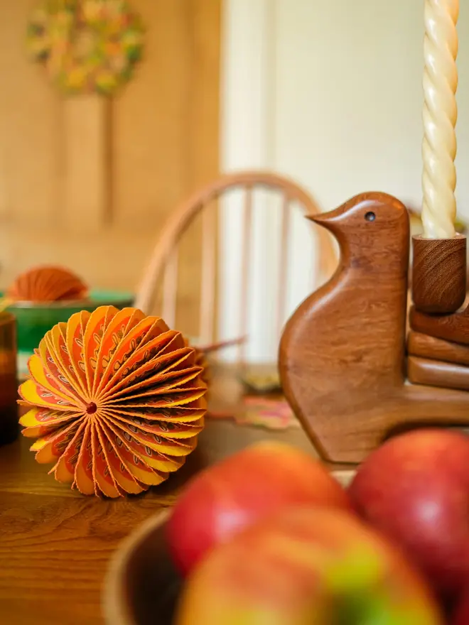 Squash Honeycomb Ornament (Set Of 6)