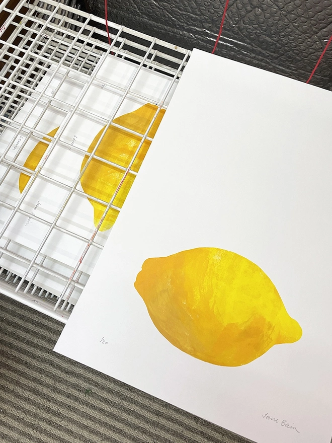 Lemon Screenprint