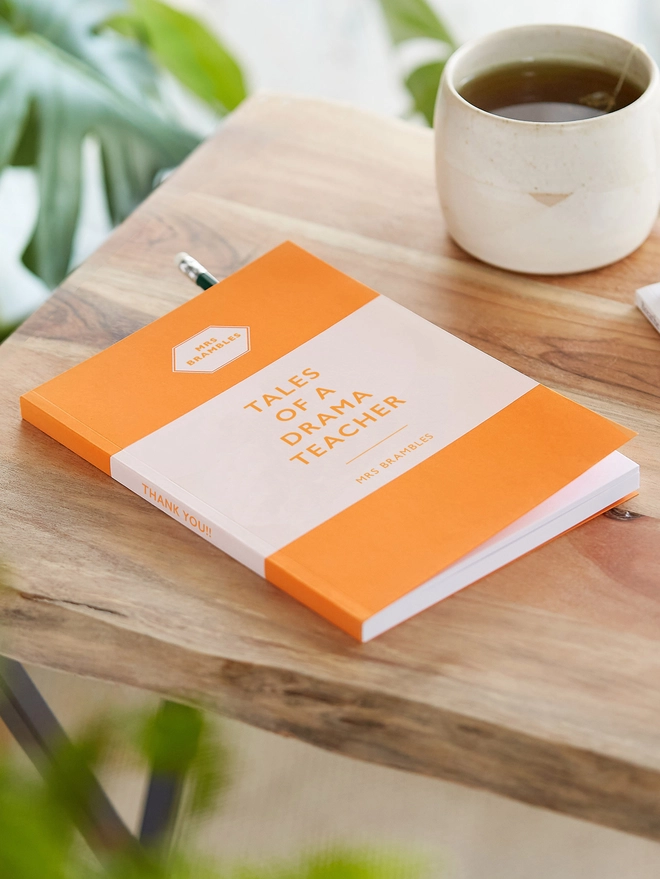 personalised teacher gift notebook