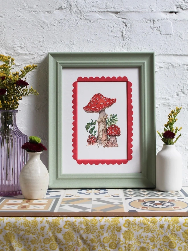 Fly Agaric Mushroom Art Print