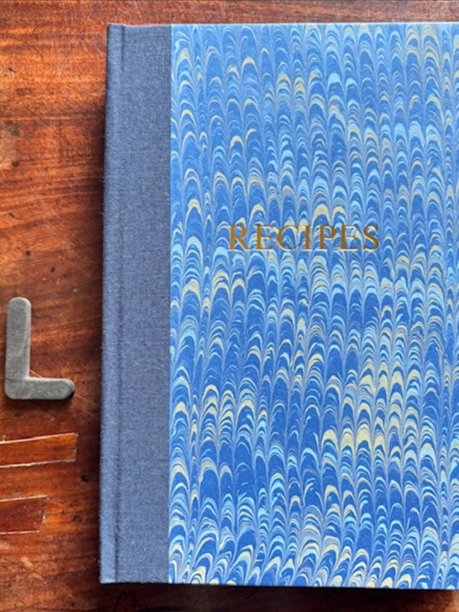 Recipe Book. A recipe book in L