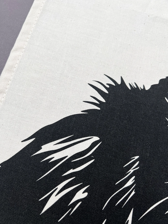 Close up of the fur detail 