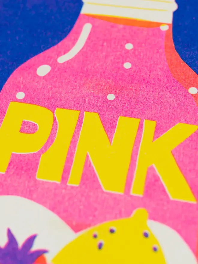 Pink Lemonade Risograph Print