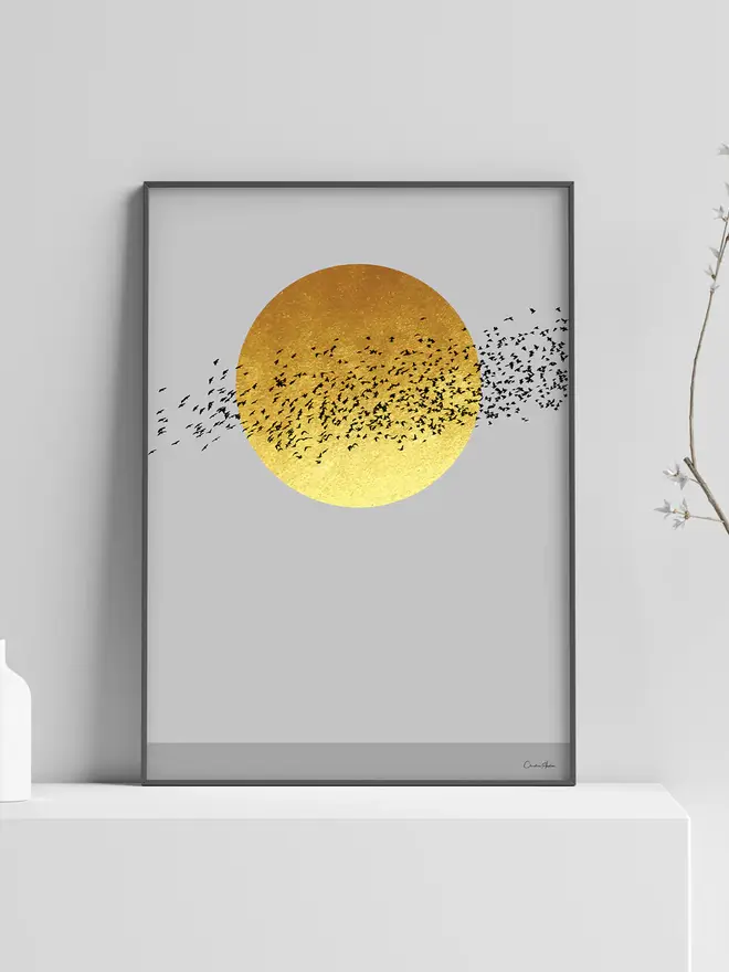 Golden Flock Giclée Print 