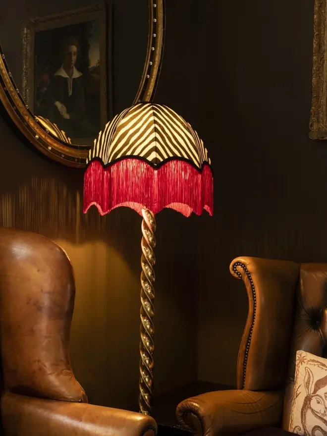 The Red Zebra Lampshade
