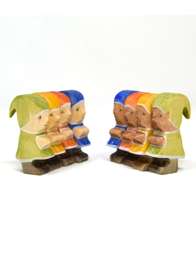 Christmas elf wooden toy