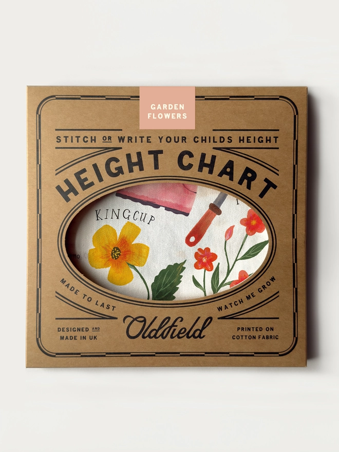 Garden Flowers Height Chart Packaging