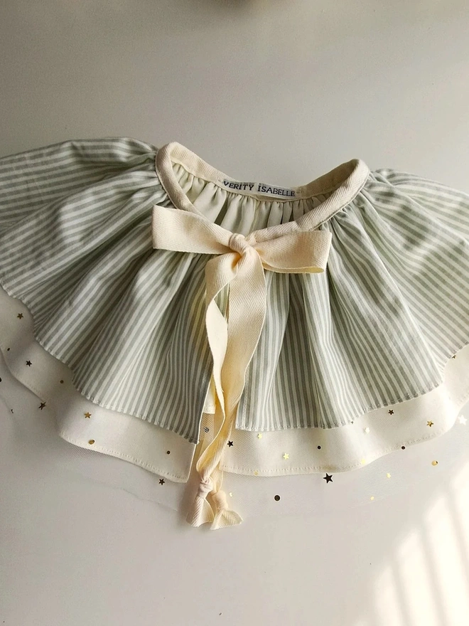 Green Stripe Birthday Hat And Cape 