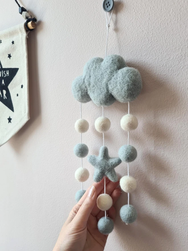 Star Felt Cloud Hanging Decoration