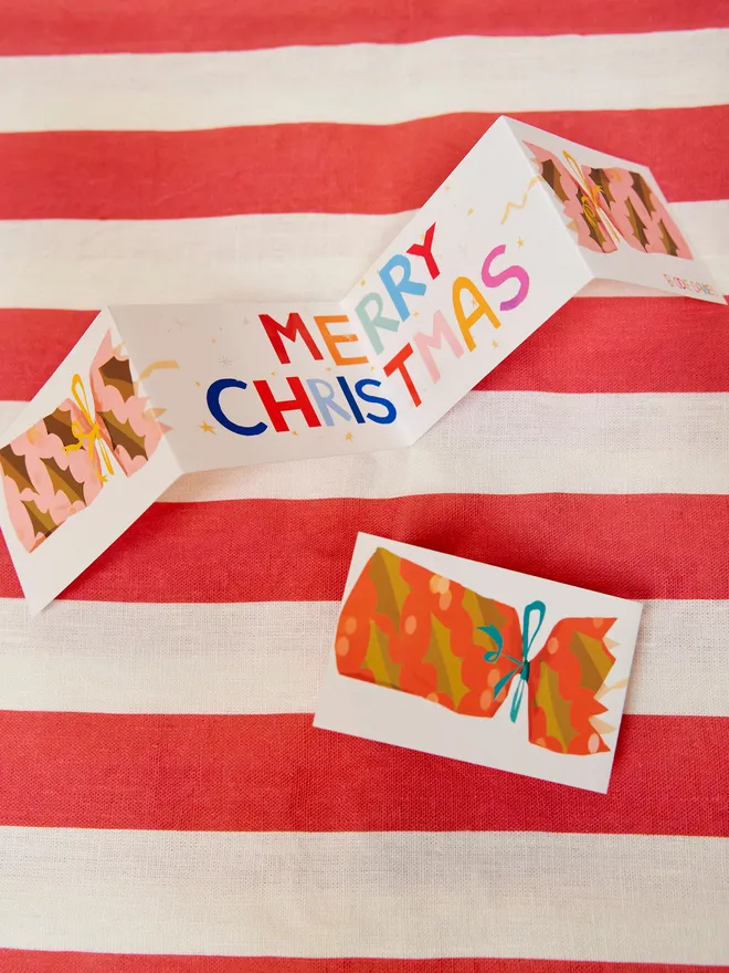 Merry Christmas cracker card