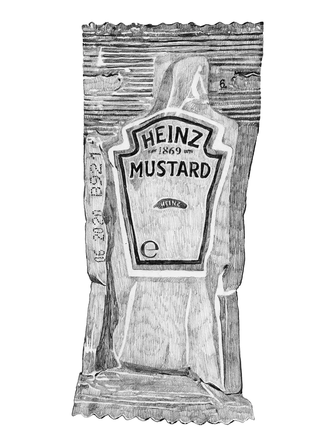 Detail of Mustard sachet art print