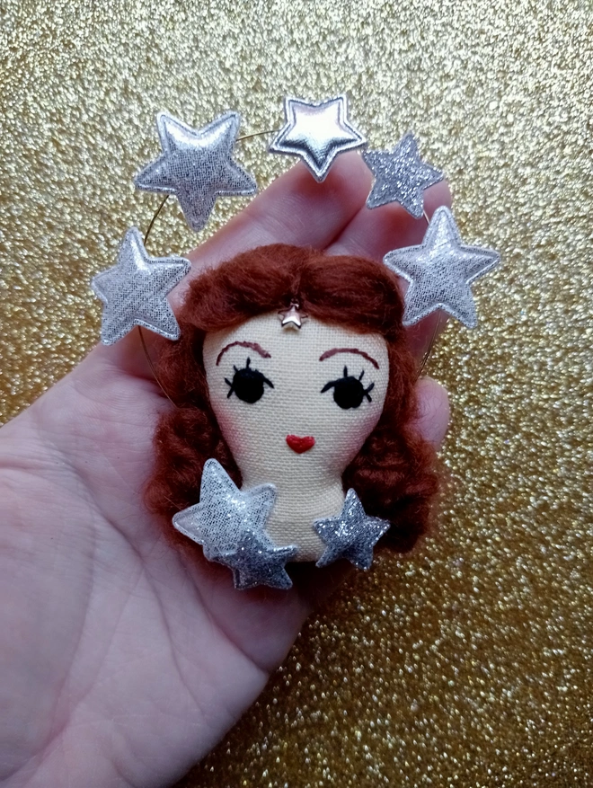 Vintage style Hedy Lamarr hanging decoration