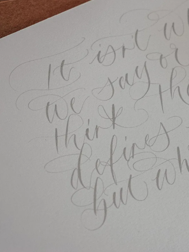 Jane Austen Calligraphy Quote