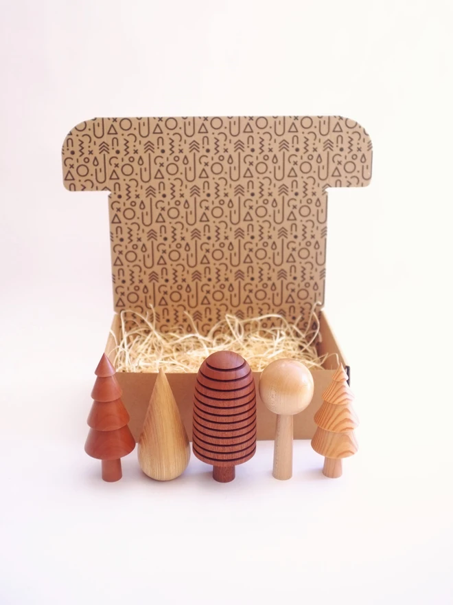 woodland with box