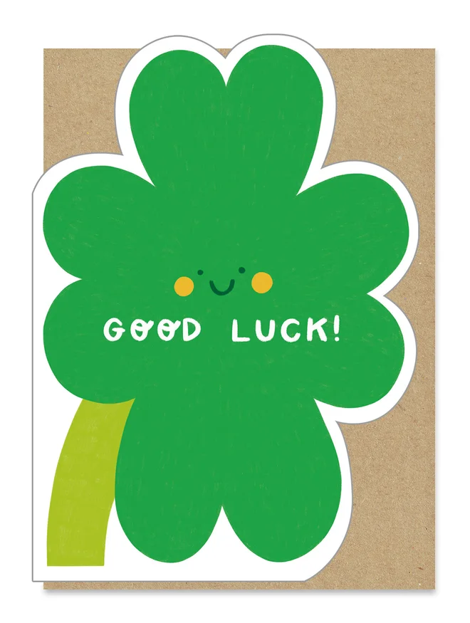 good luck clover card