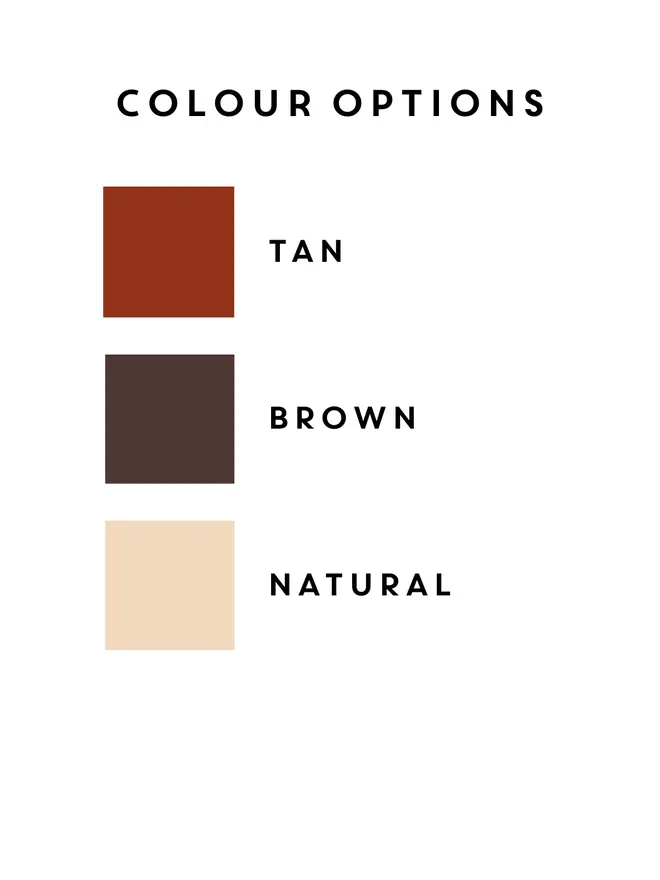  Handmade Leather Spa Jar Label Colour Chart