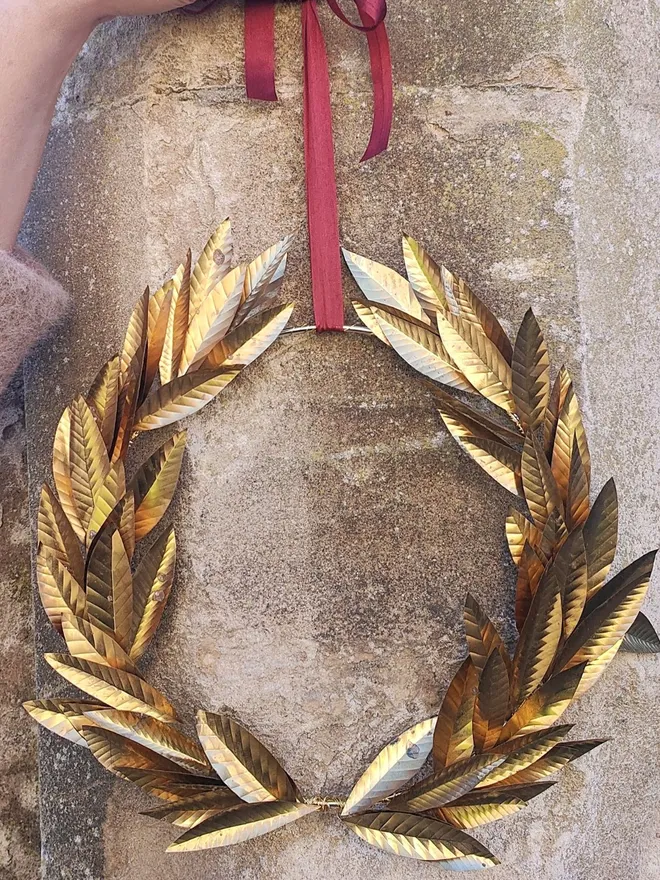 Regular Brass Laurel Wreath