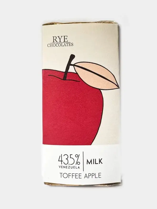 Toffee Apple Chocolate Bar - Rye Chocolates