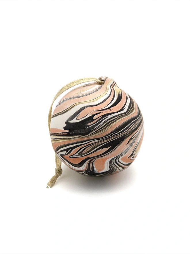 Ceramic Bauble - Slate & Metallics