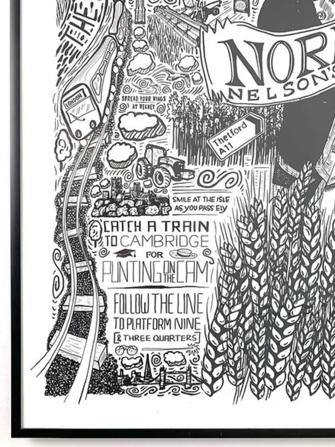 Norfolk Poster Wall Art Bottom Left